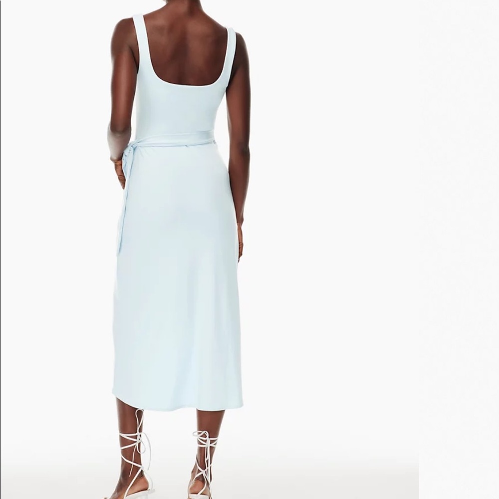 NWT light blue wrap dress aritzia